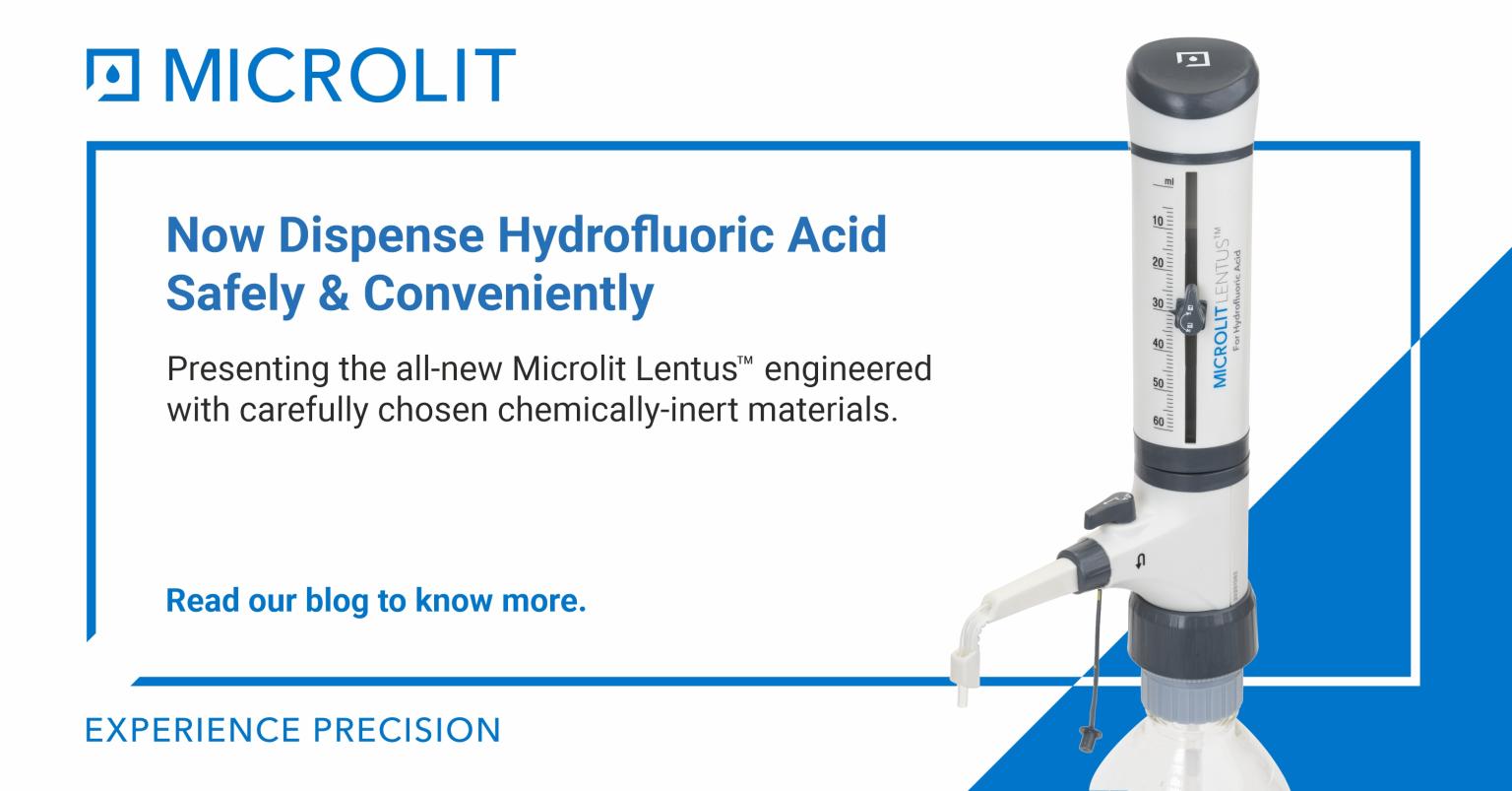 Dispense HF Acid Fearlessly with the New Microlit Lentus