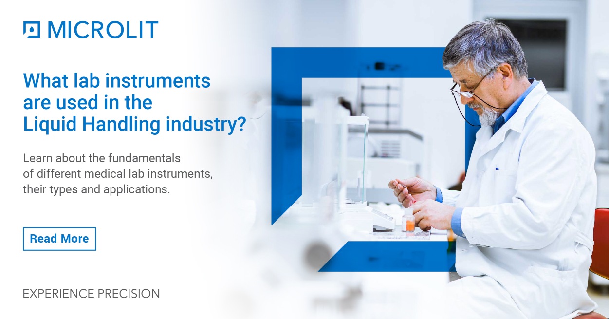 What lab instruments are used in the Liquid handling industry 1